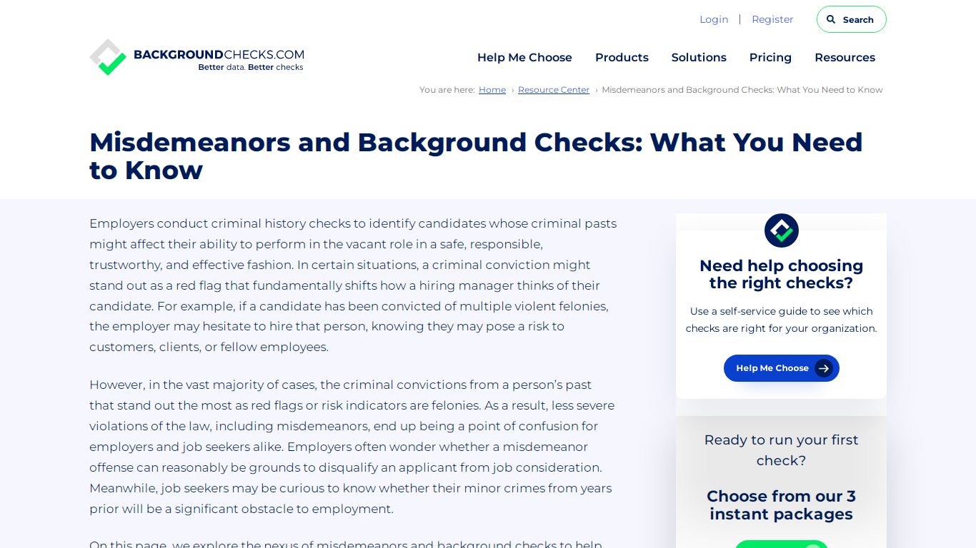 Misdemeanors and Background Checks: What You Need to Know